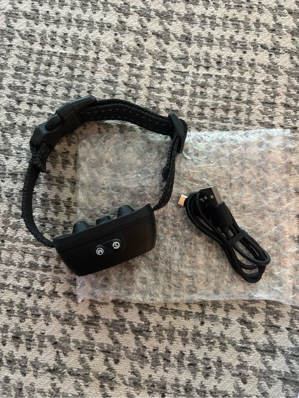 Sound & Vibration Barking Control Collar — Black